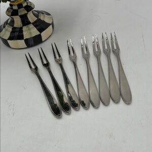 Piazza Stainless Steel Appetizer Fork Set